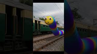 slither.io in real life 2 railway track