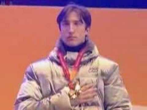 enrico fabris victory ceremony torino 2006