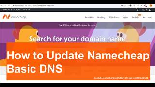 How to Change Basic DNS in NameCheap