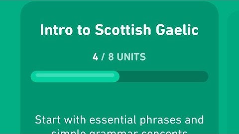 Let’s learn Scottish Gaelic with Duolingo