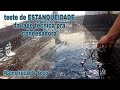 #Construção à Seco, Teste de Estanqueidade da Lage de painel masterbourd e placas cimenticias.