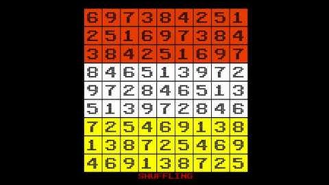 Sudoku solving using backtracking visualisation