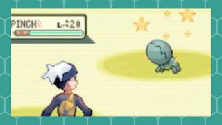 Shiny Trapinch in Pokémon Sapphire after 3,265 REs and 1 phase
