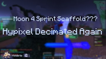 Moon 4 Has Sprint Scaffold! | Sprint Scaffold | Hypixel Cheating