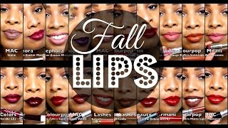 FALL LIPS 2016: Nudes, Browns, Reds & Plums! WOC by ZsjaZsjaLIVE! 738 views 7 years ago 8 minutes, 20 seconds