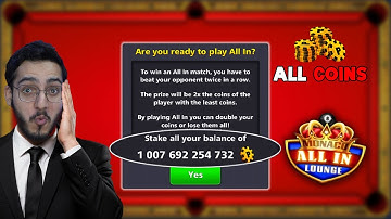 RISKING 1 TRLLION COINS ON ALL IN ONE TABLE 8 BALL POOL 😱‼️