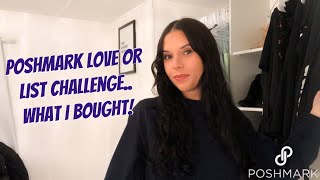 I WON POSHMARK'S LOVE OR LIST CHALLENGE.. HERE'S WHAT I BOUGHT!