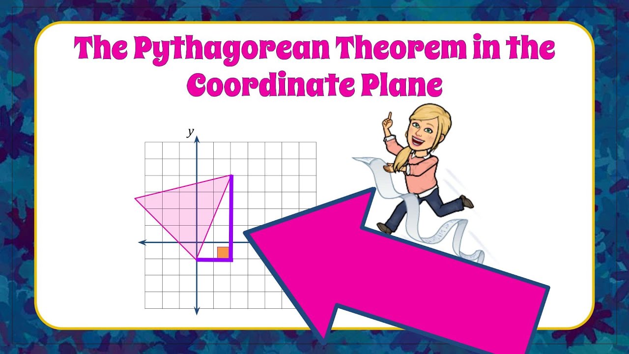 The Pythagorean Theorem & The Coordinate Plane | 8.G.B.8 💗💙 - YouTube