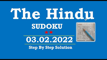 How to Solve 2 Star Hindu  Sudoku Feb 03, 2022 -  Step By Step Solution