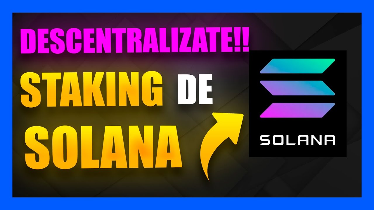 Cómo Hacer STAKING DESCENTRALIZADO de SOLANA ( SOL ) 👉 Tutorial Paso a  Paso ✅