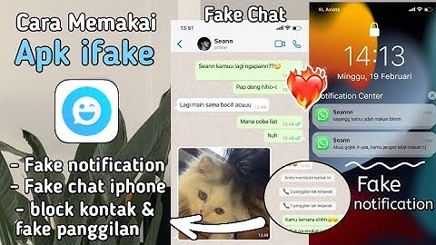 APLIKASI IFAKE|| FULL TUTOR!! FAKE CHAT WHATSAPP|| FAKE LOOCKSCREEN IPHONE FOR AU🍄