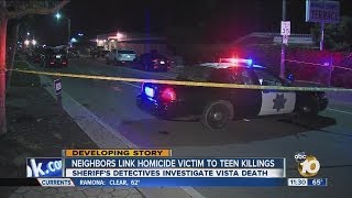 Sheriff: Dead Vista man is father of Oceanside murder suspect