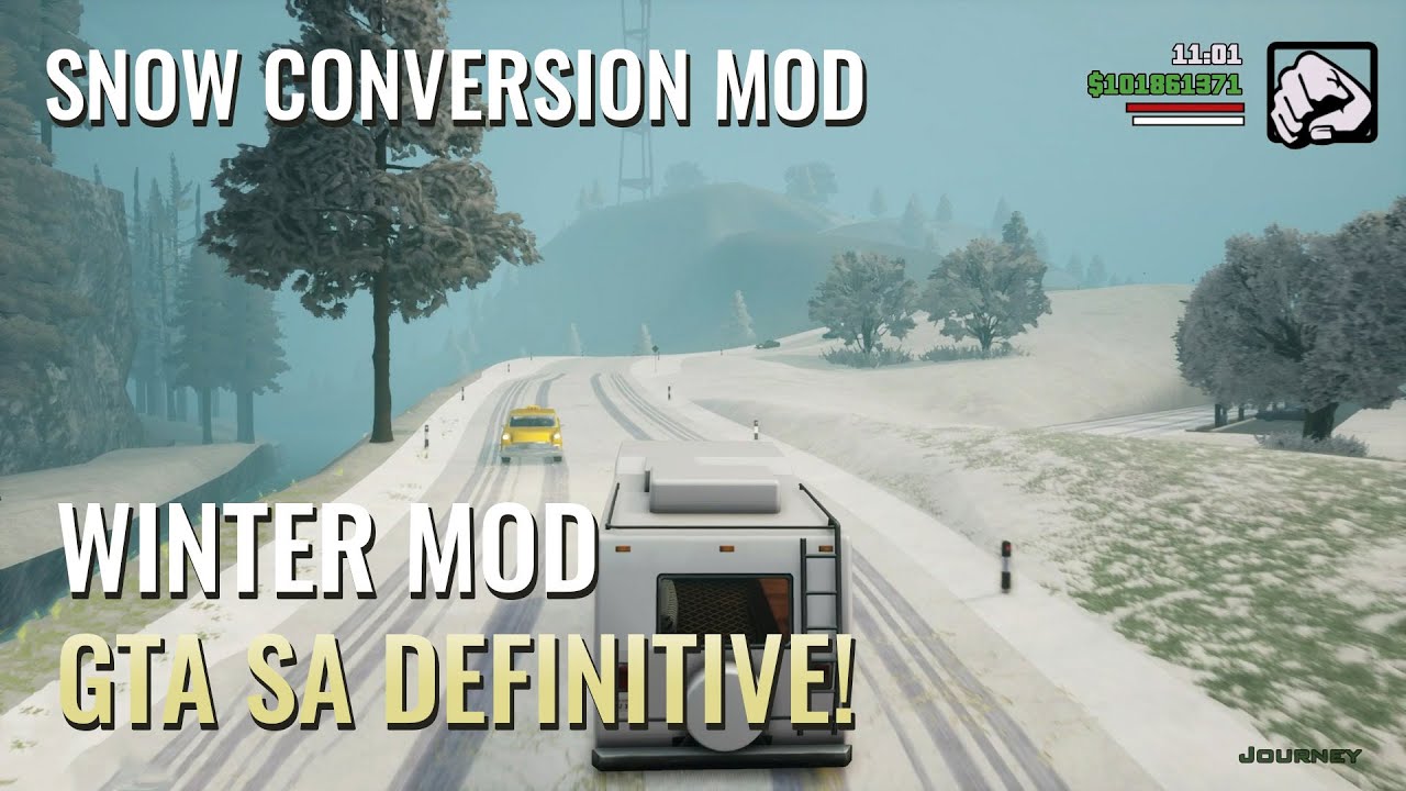 Snow Conversion Mod : GTA SA The Definitive Edition - YouTube