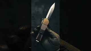 Download Lagu Microtech Combat Troodon OTF Knife Desert Tan Stonewash Dagger Blade MP3