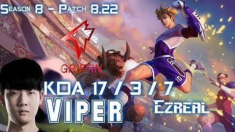 GRF Viper EZREAL vs SIVIR ADC - Patch 8.22 KR Ranked