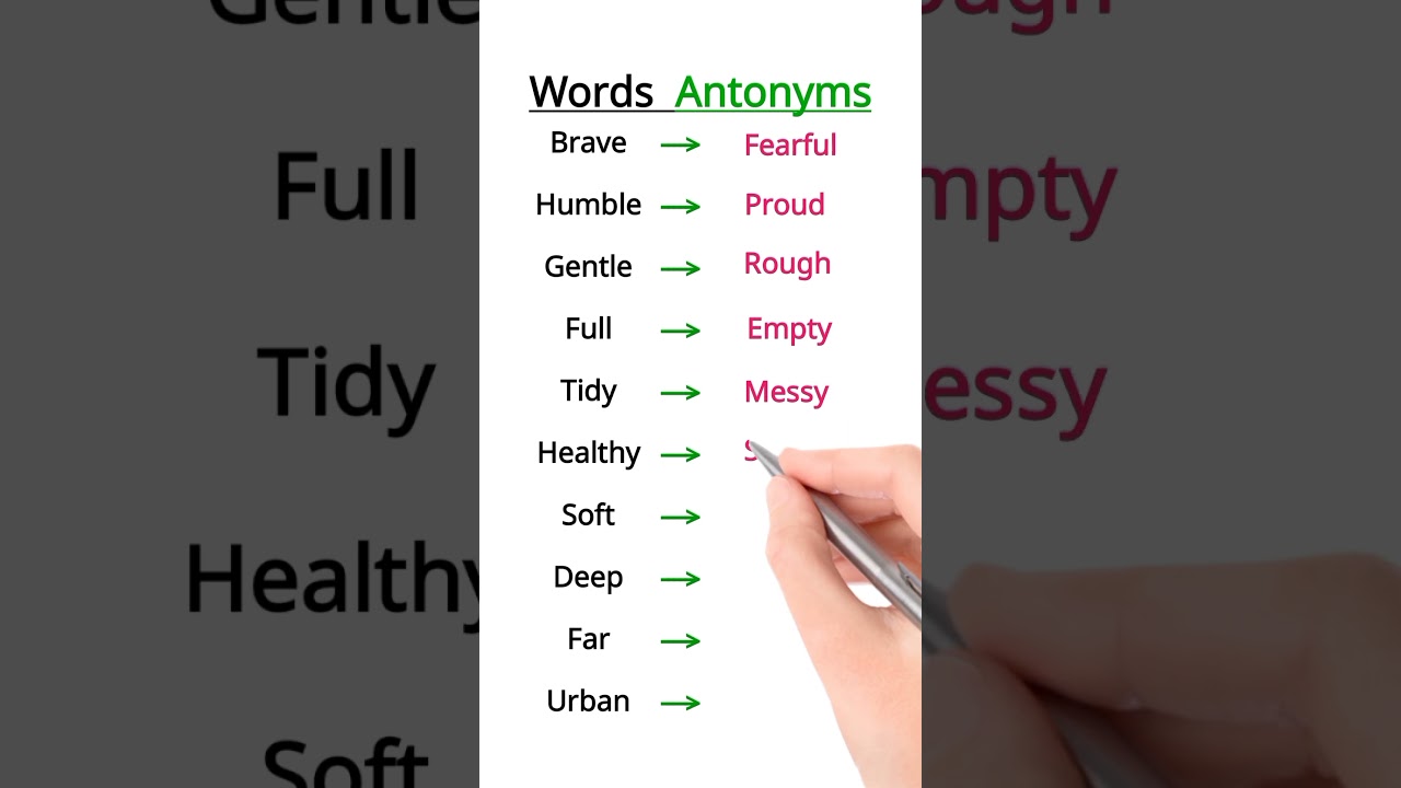 Word Antonyms Brain Blitz