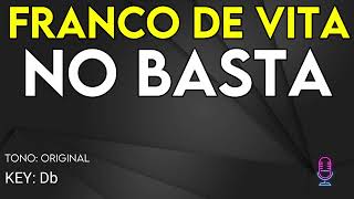 Franco De Vita - No Basta - Karaoke Instrumental