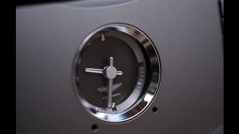 Setting the Clock on an Aston Martin DB9