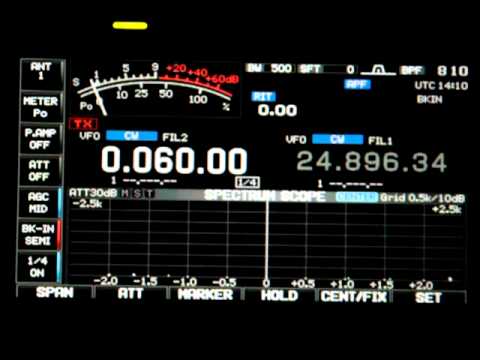 WWVB "Atomic Clock" signal on 60 kHz - YouTube