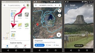 Google Maps Explore Street View Feature from the FAB Floating Action Button