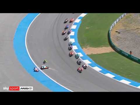 Video MotoGP, GP della Thailandia: 2° incidente in Moto2, coinvolti Lunetta e Garcia a Buriram