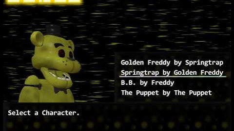 FNAFB: Golden Edition Final Mix BONUS Character Bios