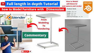 Blender Tutorial Product Animation in Blender Modeling Texturing Rendering Full Video with dimension