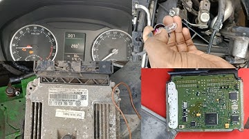 SKODA CAR ECM FAULTY / How To Fix Engine Starting Problem Skoda Car Fule Injector Current Issue