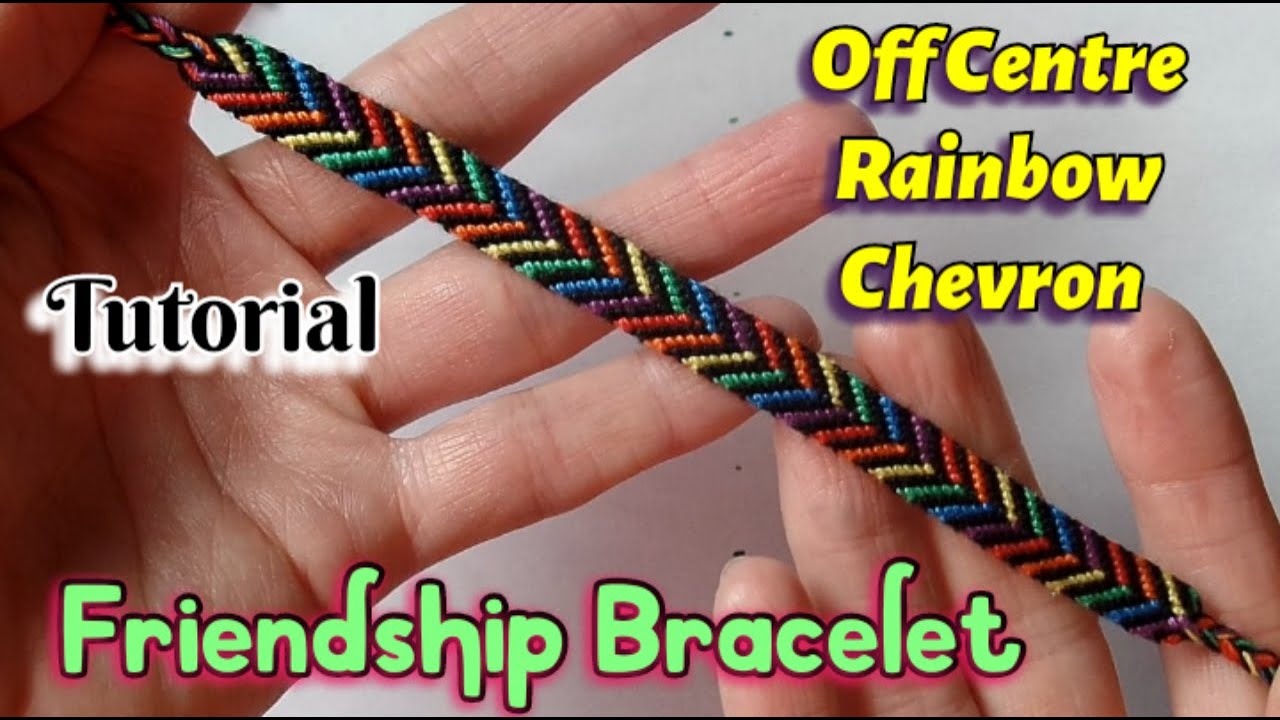 Rainbow Plaid Friendship Bracelet