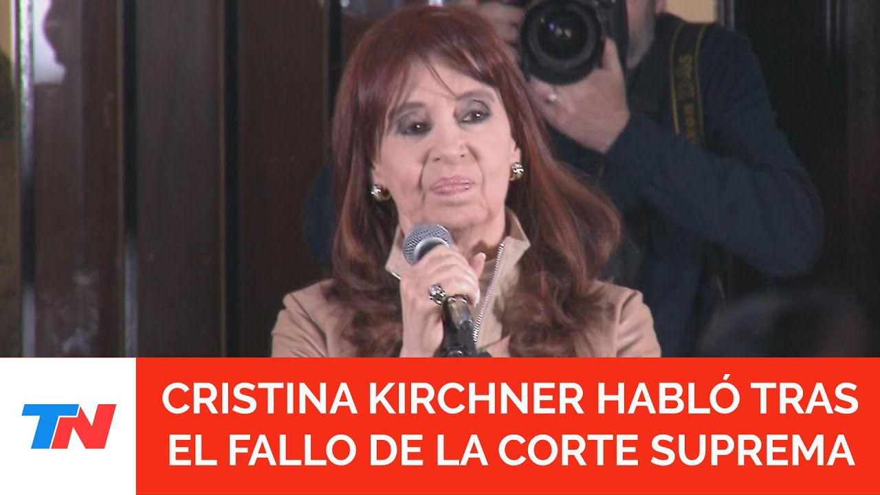 CRISTINA KIRCHNER, TRAS SER CONDENADA A PRISIÓN: "La sentencia ya estaba escrita"