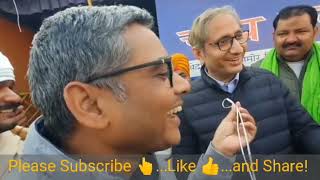 Ravish Kumar first time visit at Ghazipur Border - Kisan Andolon Ghar Bapsi - Public Opinion