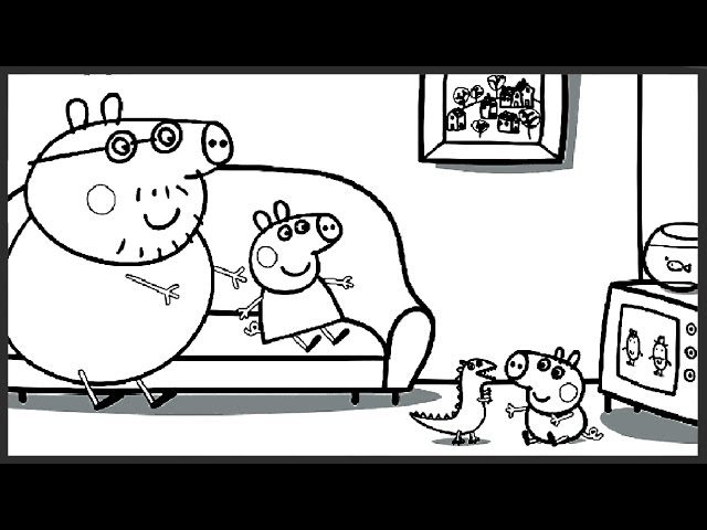 Patrones para aplicaciones  Peppa pig colouring, Peppa pig coloring pages, Peppa  pig drawing