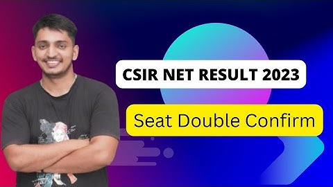 CSIR NET Result | Csir net score card 2023 | Csir net seat double ? | Cut-off | CSIR NET 2023