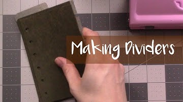 Making My Own Ring Planner Dividers