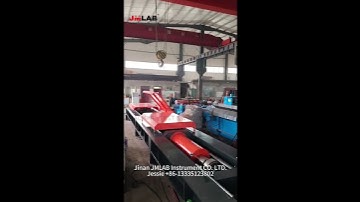 The safety cover open and close show of the horizontal tensile testing machine.