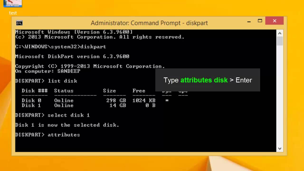 How to Remove write protection from USB Flash drive using cmd