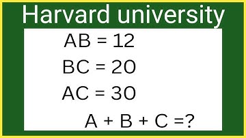 Harvard university admission interviews tricks |Algebra problem