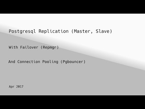 Postgresql Replication with Repmgr and Pgbouncer