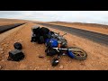 05 western sahara and a small accident  saved by the locals  solo motorcycle journey  mauritania