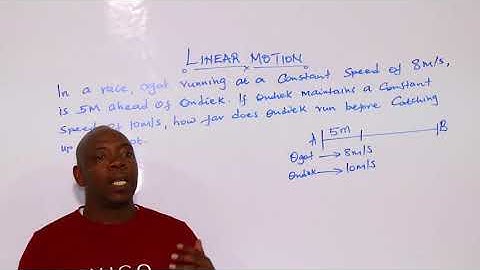 relative speed (linear motion)