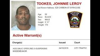 New York's Most Wanted (Onondaga County- T's)