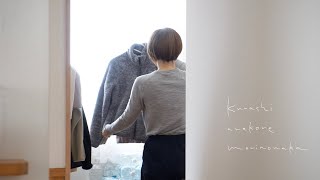 Simple closet, changing clothes for spring and summer// Please set subtitles//no.174