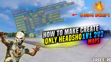 How to Create PRO 1v1 & 2v2 Maps in Free Fire Craftland | Secret Tricks 🔥 ONLY HEAD SHOT