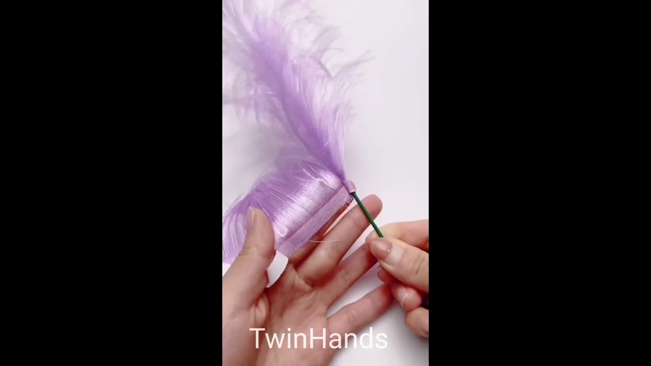 DIY Feathers From Ribbons Easy Craft Shorts
