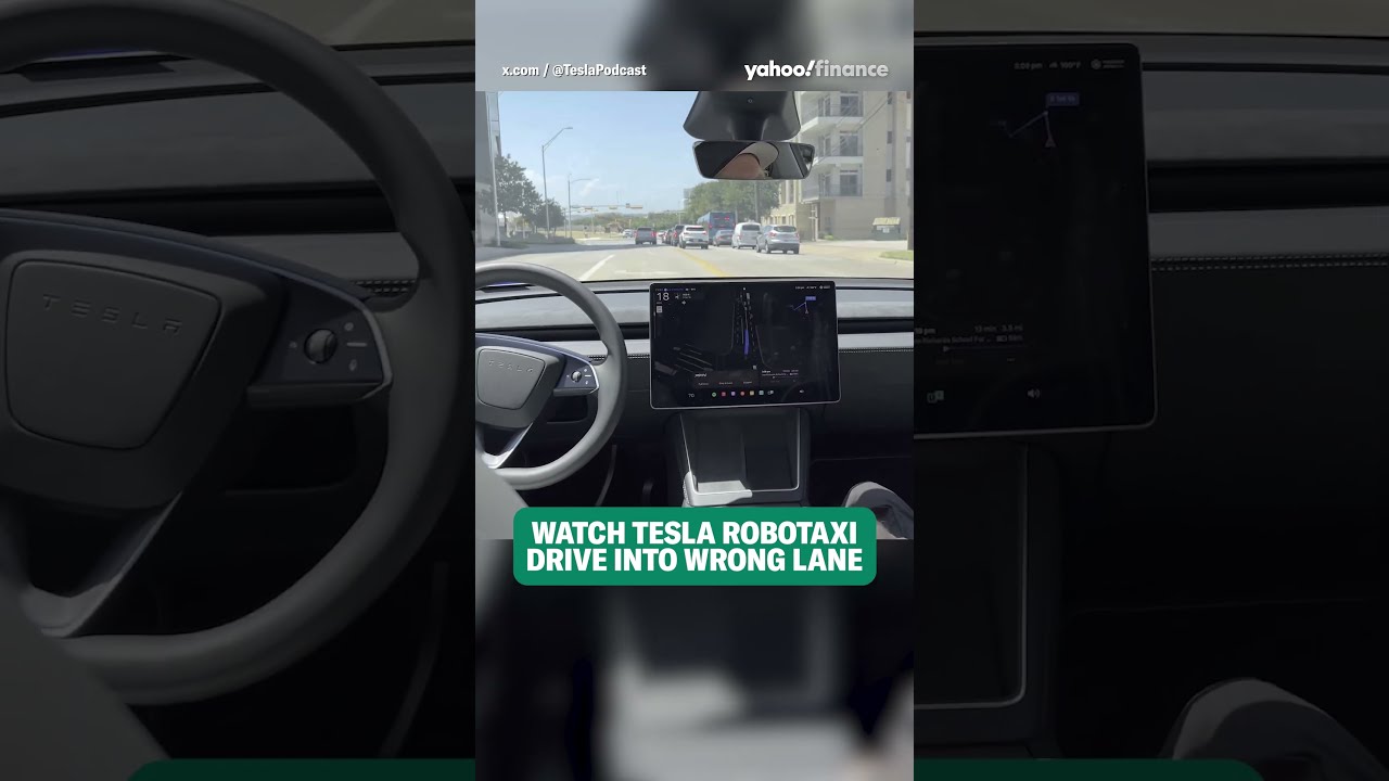 Tesla S Self Driving Taxis Appear To Violate Traffic Laws Videos Show