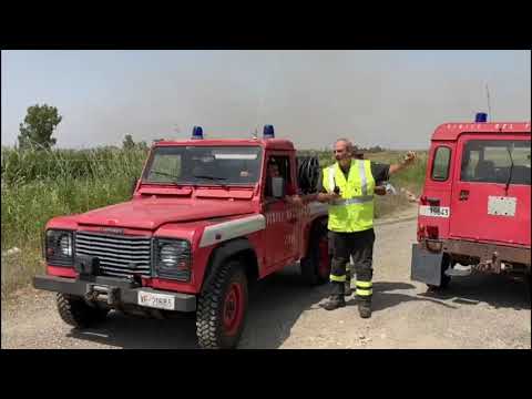 Incendio in zona Bufaloria a Scanzano Jonico