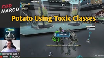 CoD Narco Explained Why Potato Using Toxic Classes In BR CODM