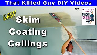 How To Skim Coat A Ceiling With A Paint Roller, The Fast Easy Way