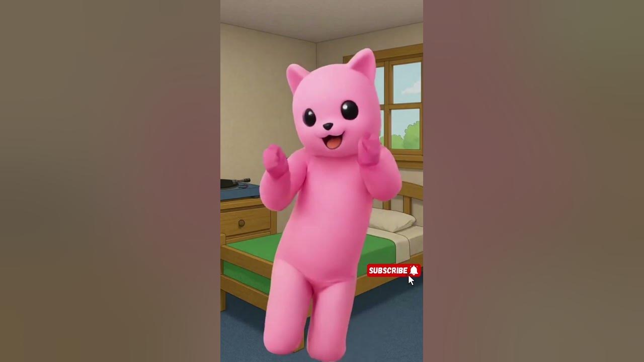 Pink Kitty Kat Dancing Kiki Kyon Papa Papa #cute #baby #kikikyonpapapapa