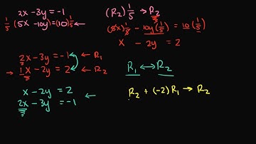 Gaussian Elimination Example 1